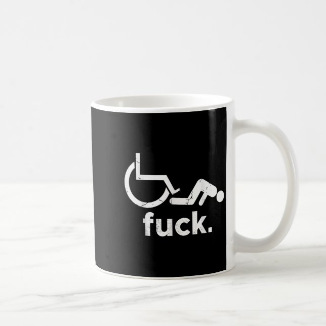 Rollstuhl Spaß Behinderung Funny Meme - Rollchai Kaffeetasse (Rechts)
