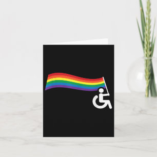 Rollstuhl-Spaß-Shirt _ Gay Lesbian-Unterstützung Karte