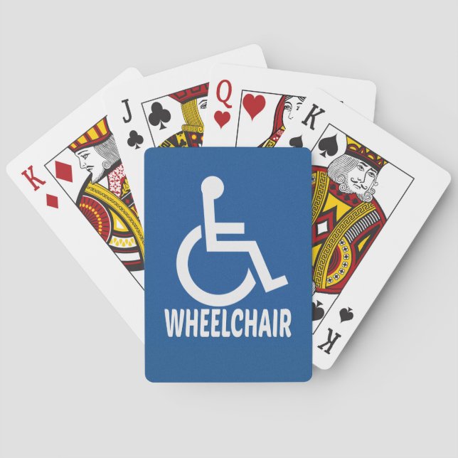 Rollstuhl Spielkarten (Rückseite)