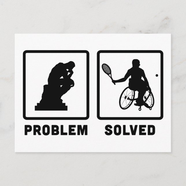 Rollstuhl-Tennis Postkarte (Vorderseite)