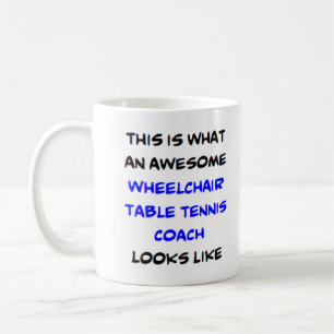 Rollstuhl-Tischtennis, phantastisch Kaffeetasse