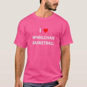 Rollstuhlbasketballspieler Fan Team Hoops T-Shirt