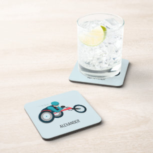 Rollstuhlfahren Getränkeuntersetzer