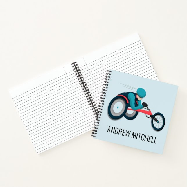 Rollstuhlfahren Notizbuch (Innenseite)