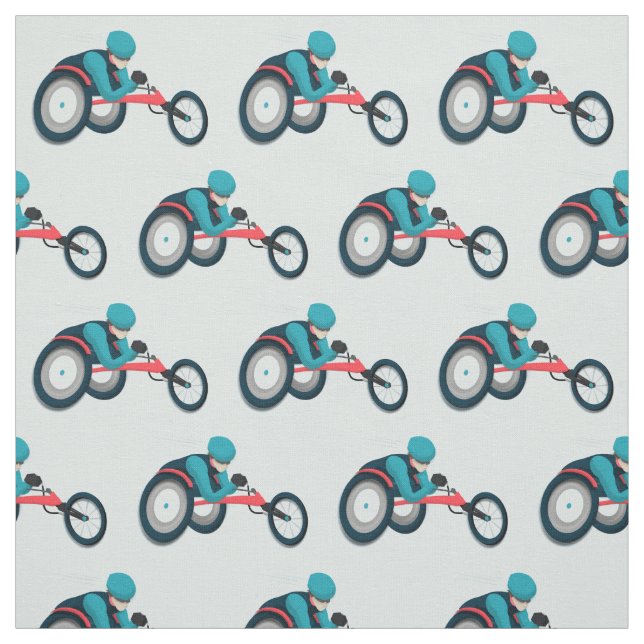 Rollstuhlfahren Stoff (Muster)