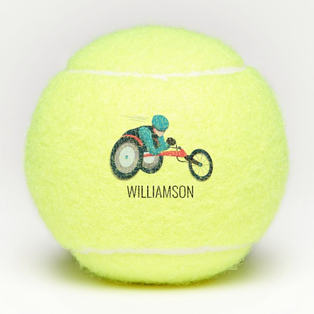 Rollstuhlfahren Tennisbälle (Vorderseite)