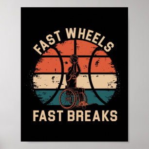 Rollstuhlfahrer Spieler Behindert Behinderung Behi Poster