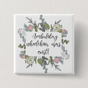 Rollstuhlfahrer verfügen über button