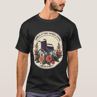 Rollstuhlfahrer verfügen über T - Shirt