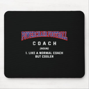 Rollstuhlfußball-Trainer-Definition Lustiger Elekt Mousepad