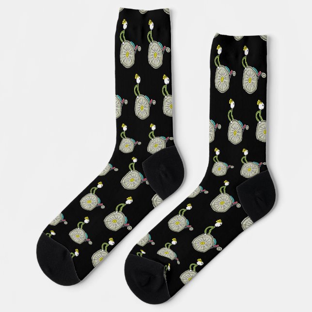 Rollstuhlstickman Socken (Linkes Detail)