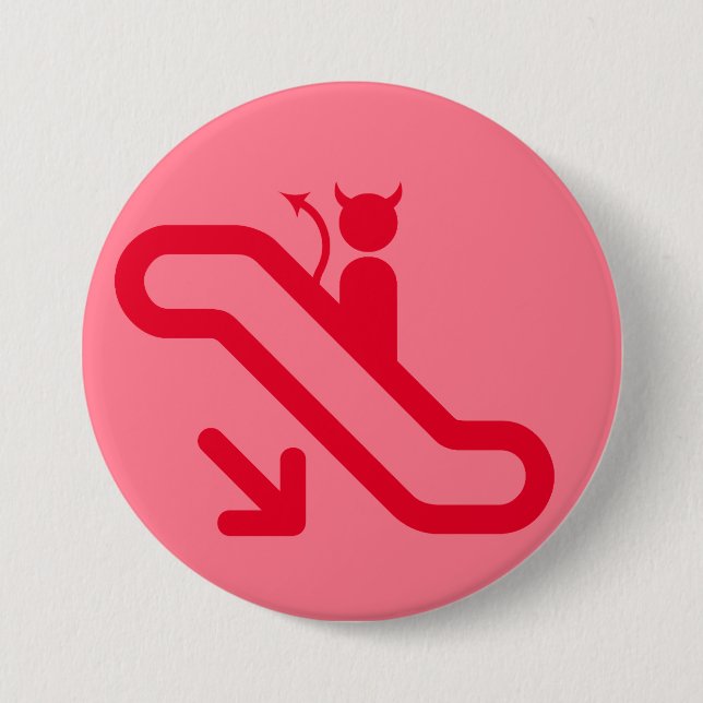 Rolltreppe, kein Treppenhaus Button (Vorderseite)