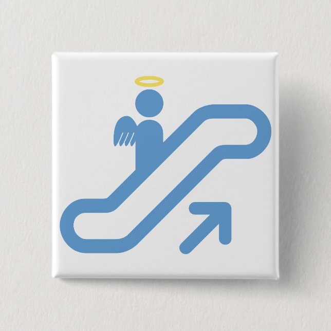 Rolltreppe, kein Treppenhaus Button (Vorderseite)