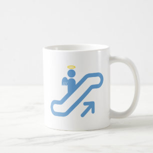 Rolltreppe, kein Treppenhaus Kaffeetasse