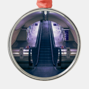 Rolltreppe Silbernes Ornament