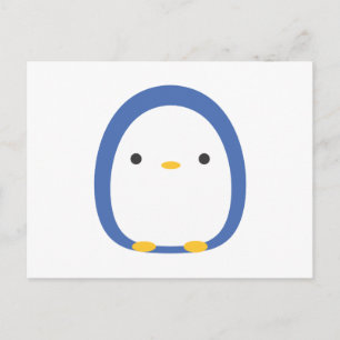 Roly Poly Penguin Postkarte