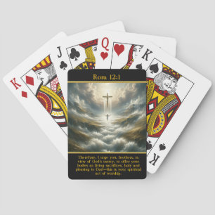Rom 12:1 Majestic Cross Govine Radiance Spielkarten