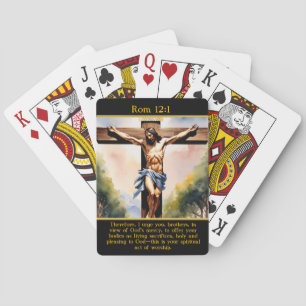 Rom 12:1 Savior Oberhalb der Berge Spielkarten