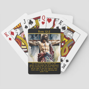 Rom 12:2 Radiant Christ Mountain Landschaft Spielkarten