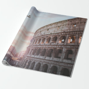Rom Antike Architektur Sonnenuntergang Stadt Geschenkpapier