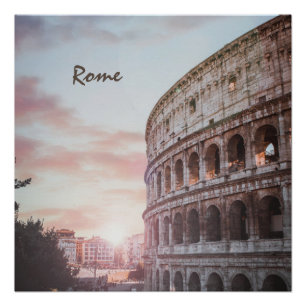 Rom Antike Architektur Sonnenuntergang Stadt Poster