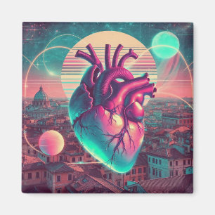 Rom Ätherischer Träumerischer Urbaner Vaporwave Magnet