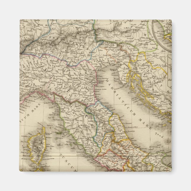 Rom Atlas Map Magnet (Vorne)