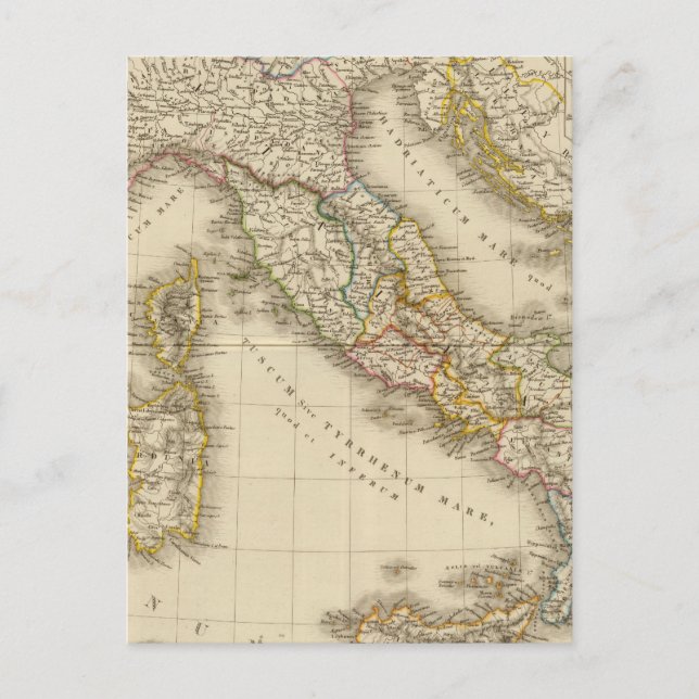 Rom Atlas Map Postkarte (Vorderseite)