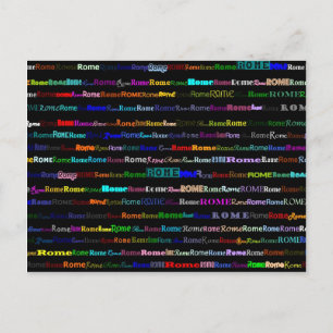 Rom Black Postcard H Postkarte