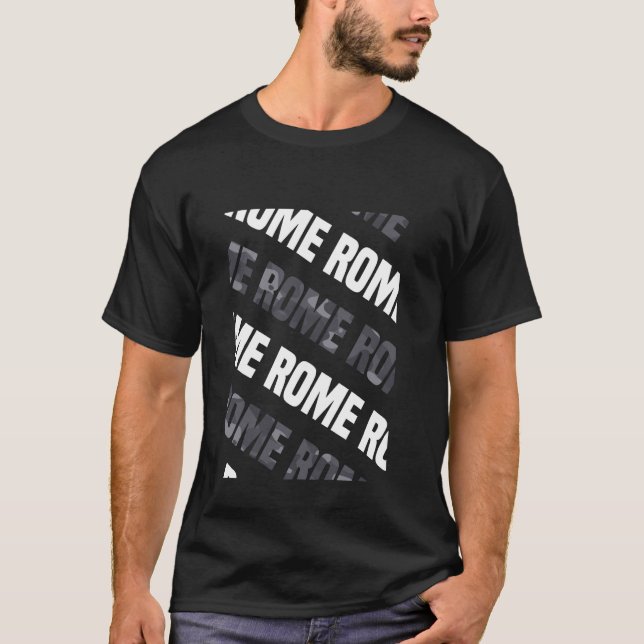 Rom Camouflage Pattern Gray Camouflage T-Shirt (Vorderseite)