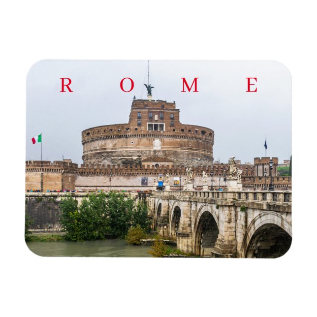 Rom Castel Sant'Angelo Kühlschrankmagnet Magnet (Horizontal)