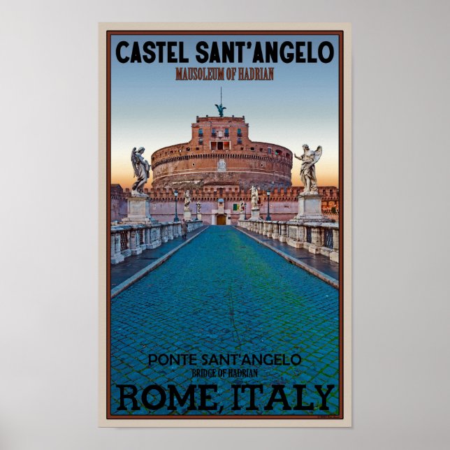 Rom - Castel Sant'Angelo Poster (Vorne)