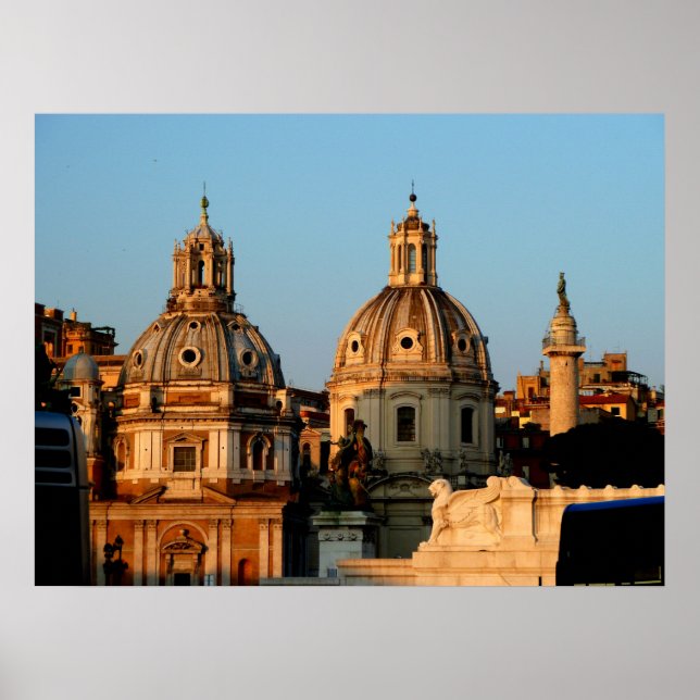 Rom Church Domes Poster (Vorne)