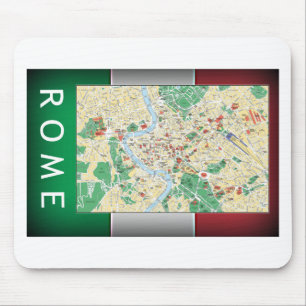 Rom City Map Mousepad