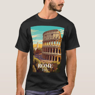 Rom Colosseum Italien Reise Illustration T-Shirt