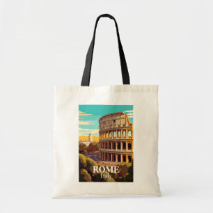 Rom Colosseum Italien Reise Illustration Tragetasche