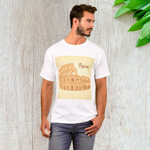 Rom Colosseum Sketch Mens T-Shirt