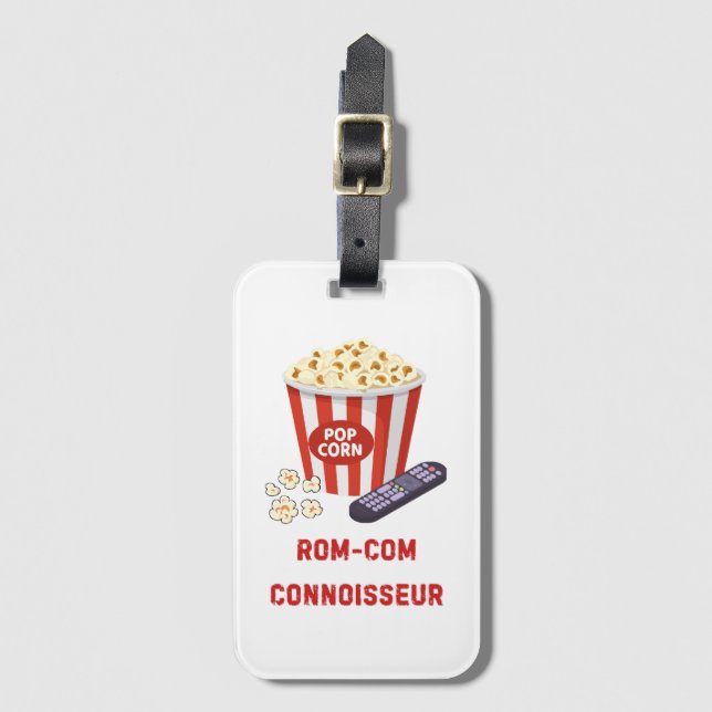 Rom-Com Connossieur Gepäckanhänger (Vorderseite Vertikal)