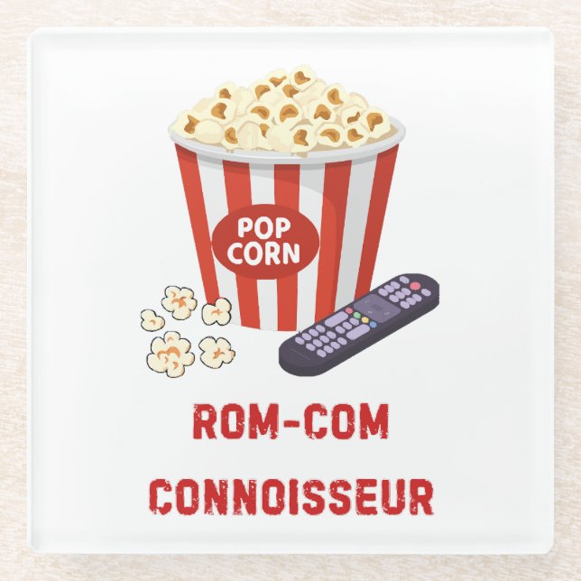 Rom-Com Kenner Glasuntersetzer (Vorderseite)
