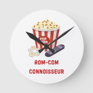 Rom-Com Kenner Runde Wanduhr