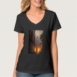 Rom Dunkle Akademie-Fantasy Gotik T-Shirt