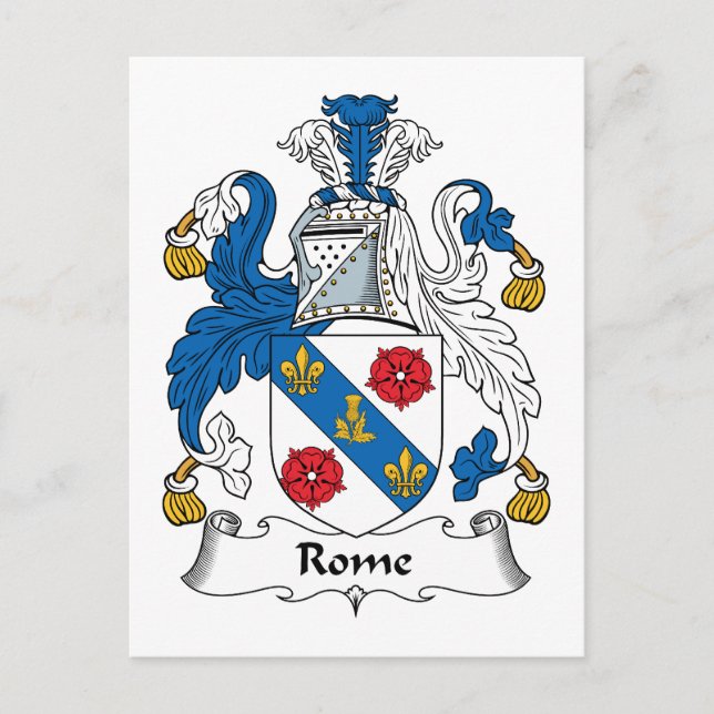 Rom-Familienwappen Postkarte (Vorderseite)