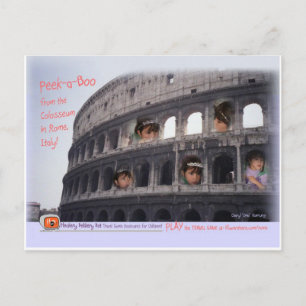 Rom ~ Grab dein Tiara! Lass uns ins Kolossem gehen Postkarte