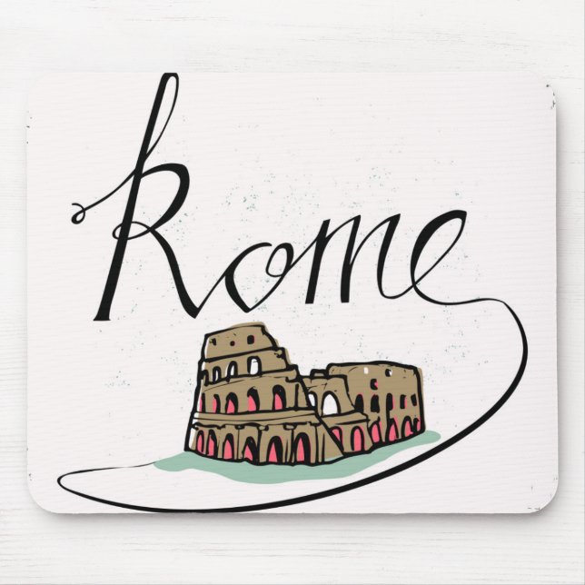 Rom-Handbriefgestaltung Mousepad (Vorne)