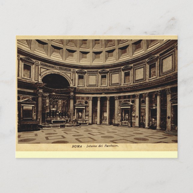 Rom, Innen des Pantheons Postkarte (Vorderseite)