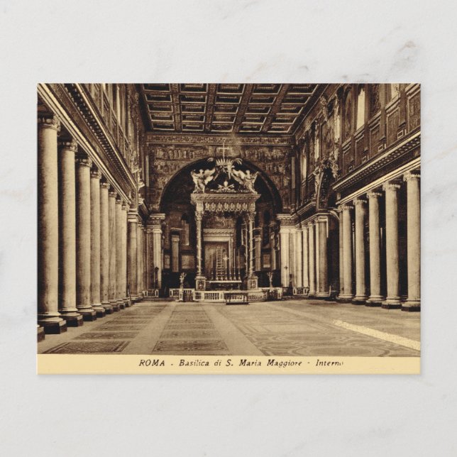 Rom, Innen von Santa Maria Maggiore Postkarte (Vorderseite)