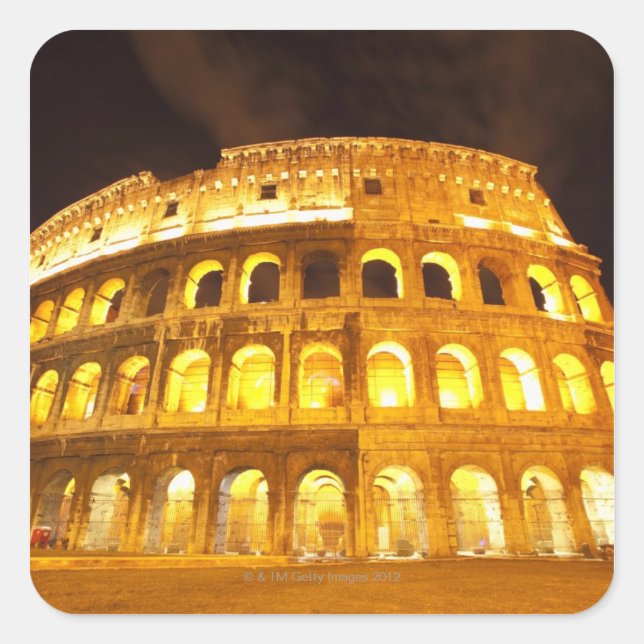 Rom, Italien 8 Quadratischer Aufkleber (Vorderseite)