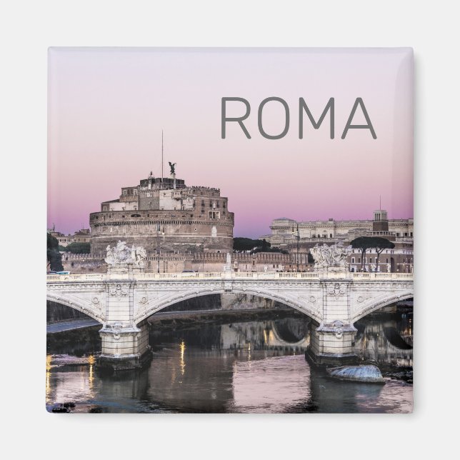 Rom Italien Castel Sant'Angelo Bridge Magnet (Vorne)