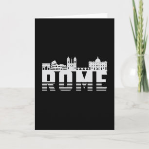 Rom Italien City Skyline Cityscape Funny Geschenk Karte