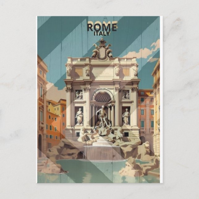 Rom - Italien Der beste Ort für einen Besuch Postkarte (Vorderseite)